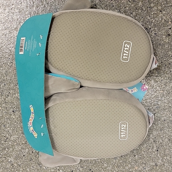 NWT Squishmallows slippers elephant kids 11-12 - Picture 3 of 3